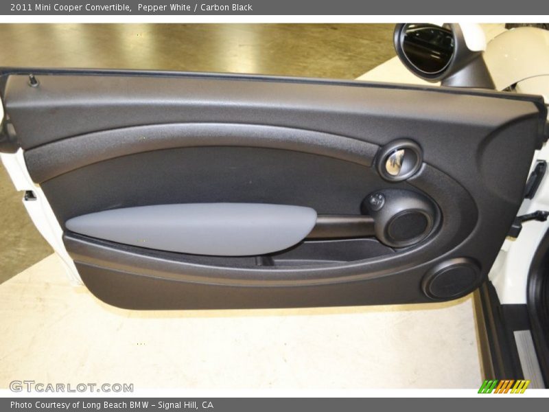 Pepper White / Carbon Black 2011 Mini Cooper Convertible