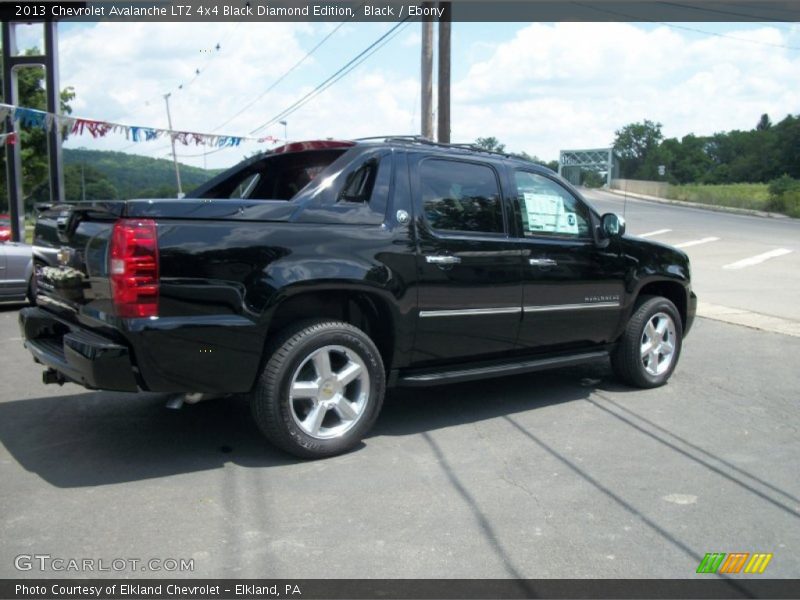 Black / Ebony 2013 Chevrolet Avalanche LTZ 4x4 Black Diamond Edition