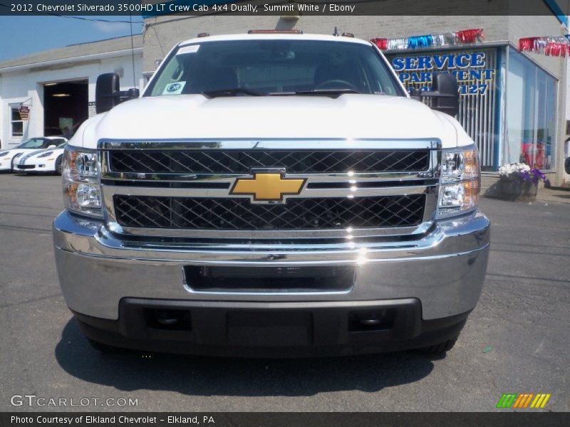 Summit White / Ebony 2012 Chevrolet Silverado 3500HD LT Crew Cab 4x4 Dually