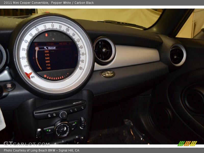 Pepper White / Carbon Black 2011 Mini Cooper Convertible