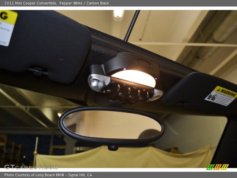Pepper White / Carbon Black 2011 Mini Cooper Convertible