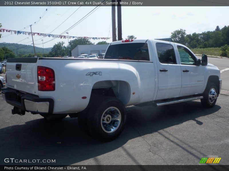 Summit White / Ebony 2012 Chevrolet Silverado 3500HD LT Crew Cab 4x4 Dually