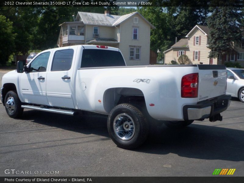 Summit White / Ebony 2012 Chevrolet Silverado 3500HD LT Crew Cab 4x4 Dually