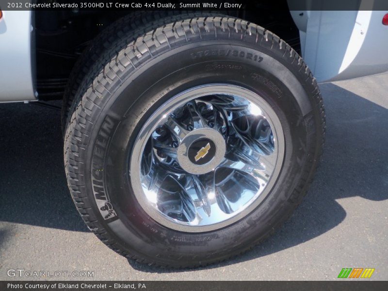 Summit White / Ebony 2012 Chevrolet Silverado 3500HD LT Crew Cab 4x4 Dually