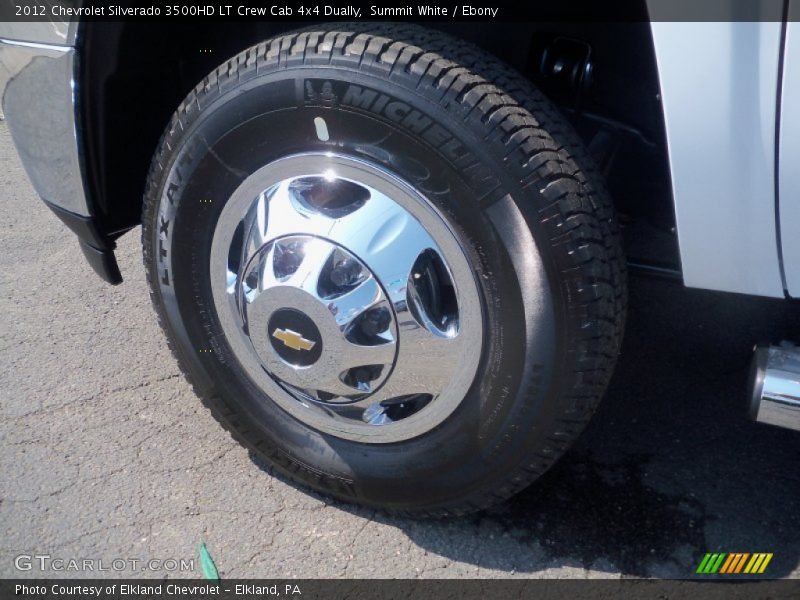 Summit White / Ebony 2012 Chevrolet Silverado 3500HD LT Crew Cab 4x4 Dually