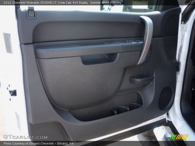 Summit White / Ebony 2012 Chevrolet Silverado 3500HD LT Crew Cab 4x4 Dually
