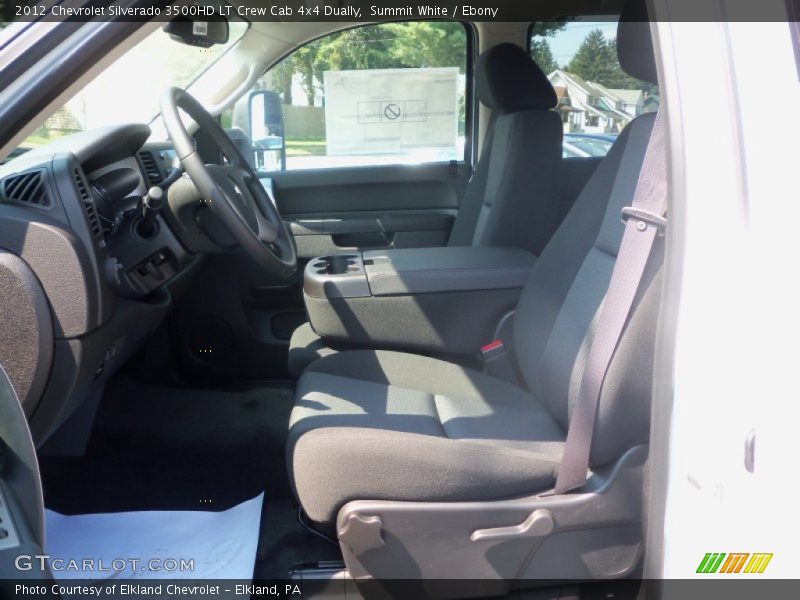 Summit White / Ebony 2012 Chevrolet Silverado 3500HD LT Crew Cab 4x4 Dually