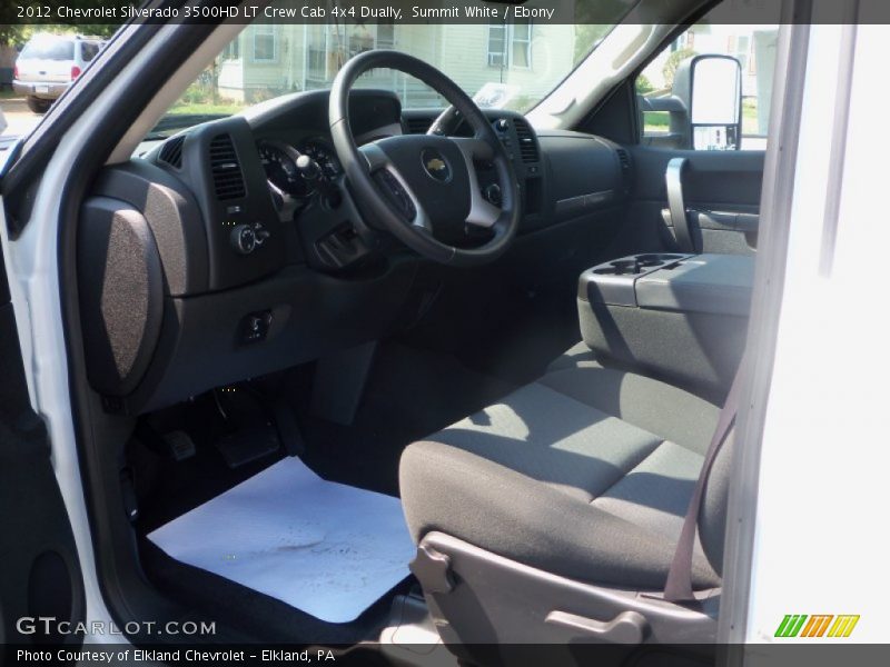 Summit White / Ebony 2012 Chevrolet Silverado 3500HD LT Crew Cab 4x4 Dually
