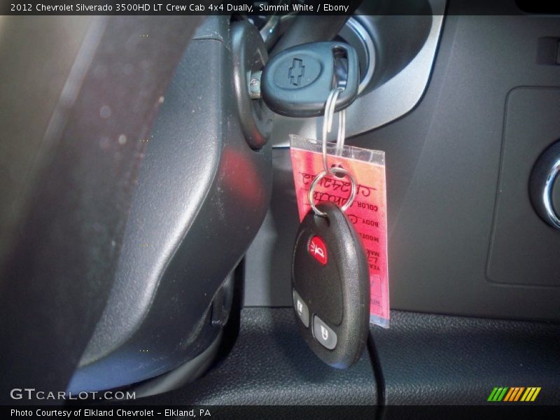 Summit White / Ebony 2012 Chevrolet Silverado 3500HD LT Crew Cab 4x4 Dually