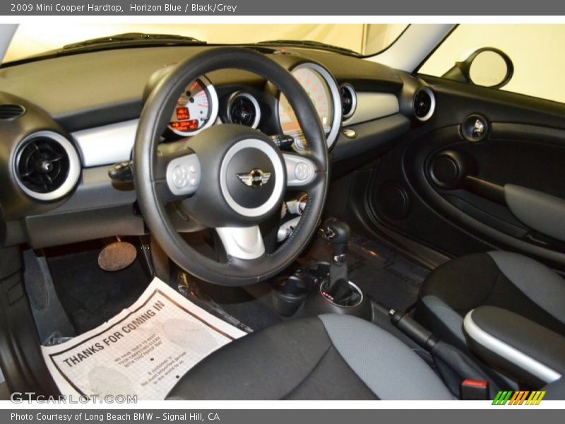 Horizon Blue / Black/Grey 2009 Mini Cooper Hardtop