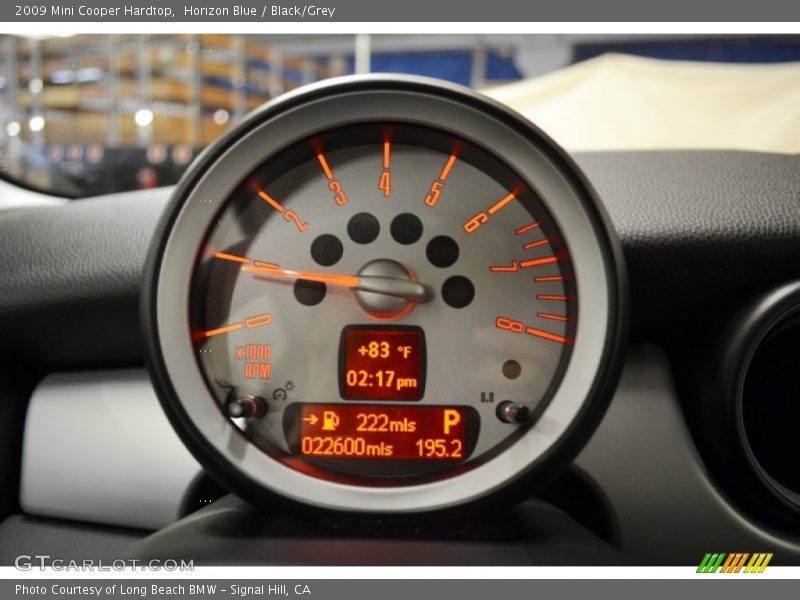 Horizon Blue / Black/Grey 2009 Mini Cooper Hardtop