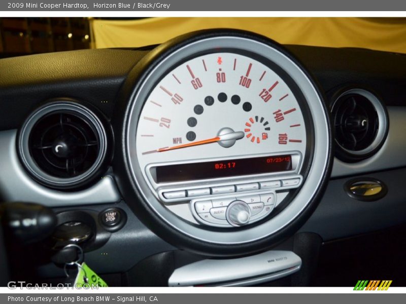 Horizon Blue / Black/Grey 2009 Mini Cooper Hardtop