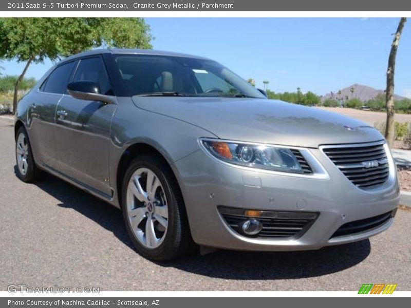 Granite Grey Metallic / Parchment 2011 Saab 9-5 Turbo4 Premium Sedan