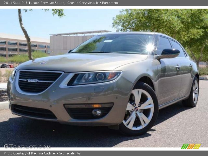 Granite Grey Metallic / Parchment 2011 Saab 9-5 Turbo4 Premium Sedan