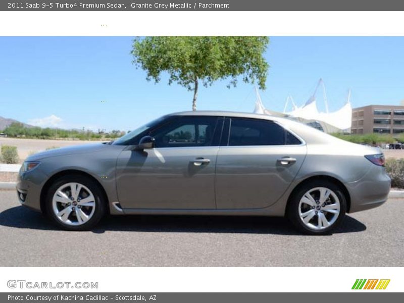 Granite Grey Metallic / Parchment 2011 Saab 9-5 Turbo4 Premium Sedan