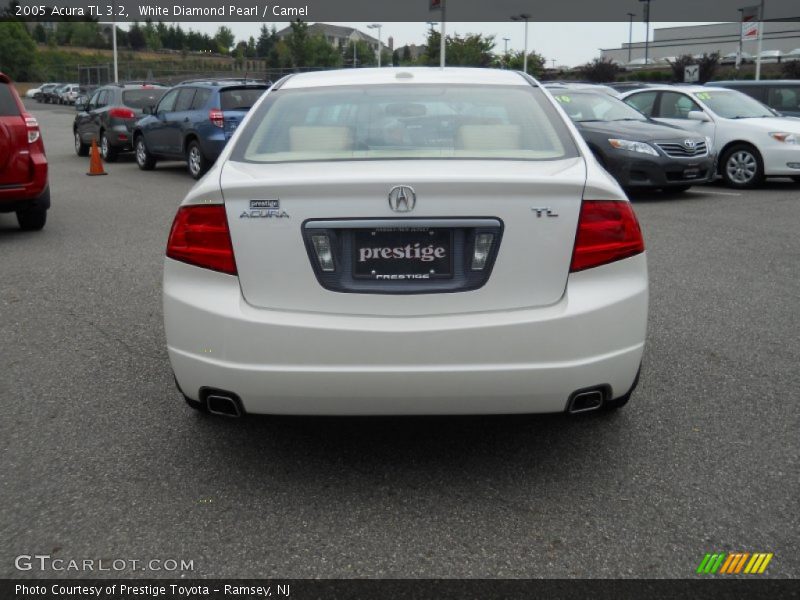 White Diamond Pearl / Camel 2005 Acura TL 3.2