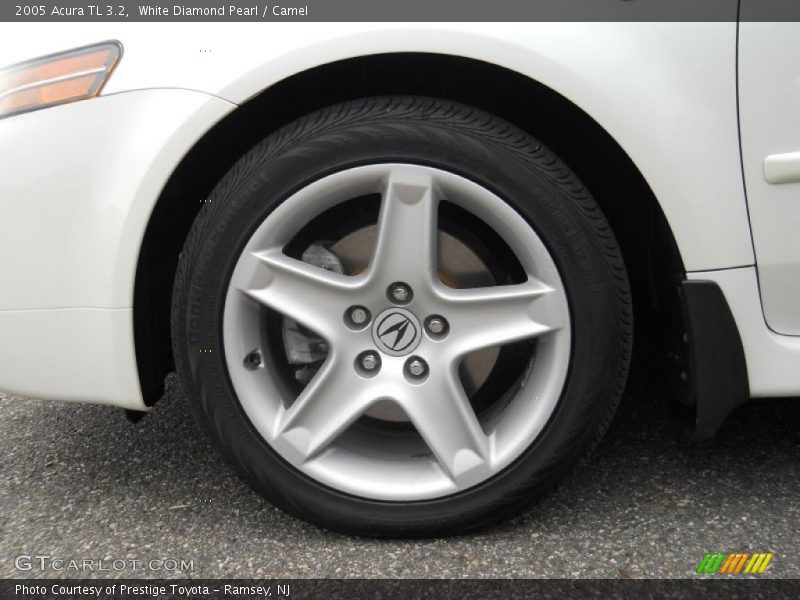 White Diamond Pearl / Camel 2005 Acura TL 3.2