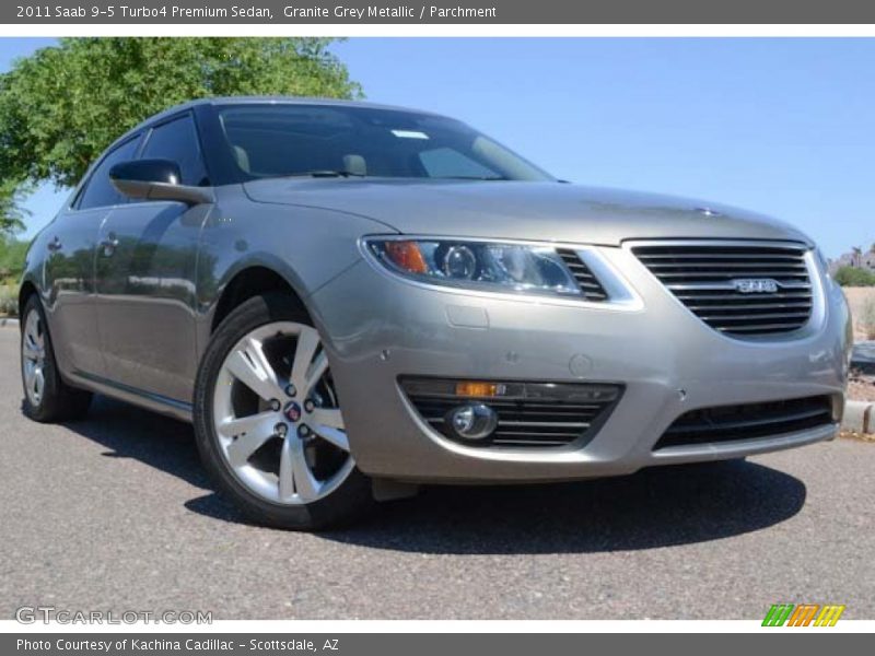 Granite Grey Metallic / Parchment 2011 Saab 9-5 Turbo4 Premium Sedan