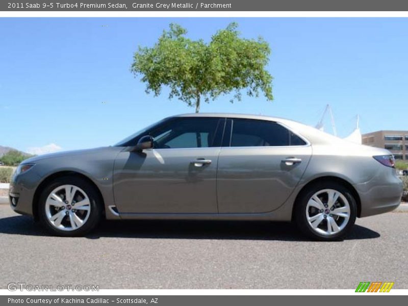 Granite Grey Metallic / Parchment 2011 Saab 9-5 Turbo4 Premium Sedan