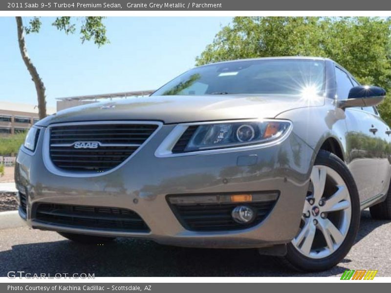 Granite Grey Metallic / Parchment 2011 Saab 9-5 Turbo4 Premium Sedan