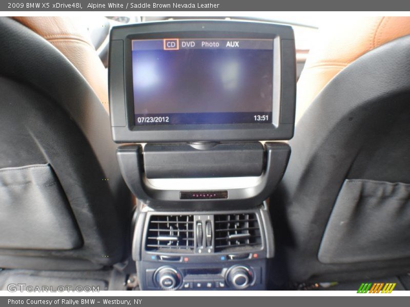 Alpine White / Saddle Brown Nevada Leather 2009 BMW X5 xDrive48i