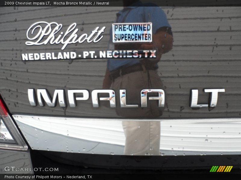 Mocha Bronze Metallic / Neutral 2009 Chevrolet Impala LT