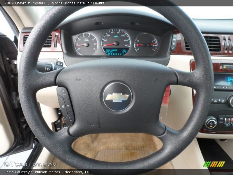 Mocha Bronze Metallic / Neutral 2009 Chevrolet Impala LT