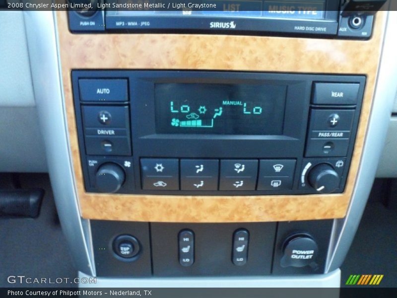 Light Sandstone Metallic / Light Graystone 2008 Chrysler Aspen Limited