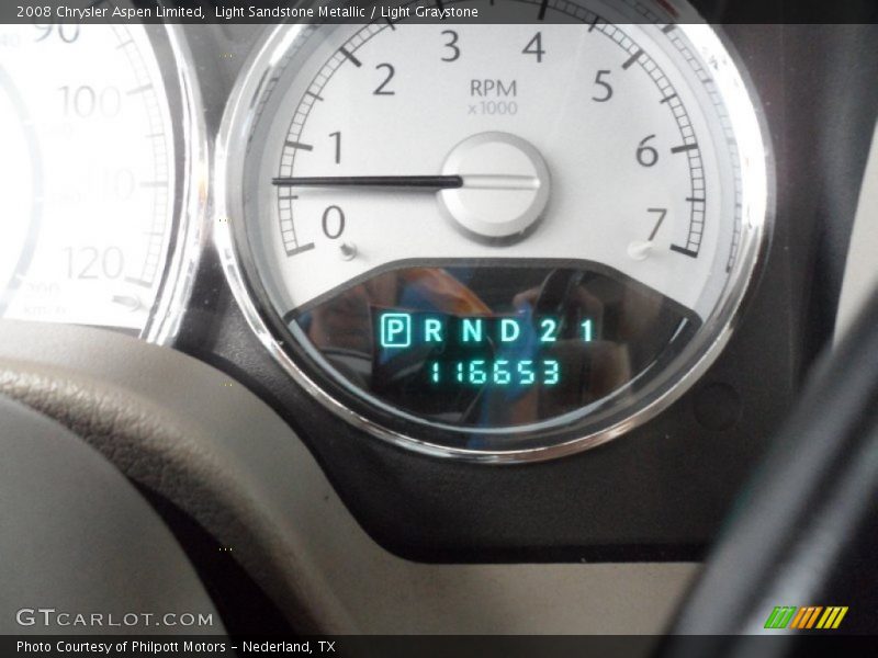 Light Sandstone Metallic / Light Graystone 2008 Chrysler Aspen Limited