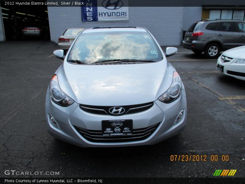 Silver / Black 2012 Hyundai Elantra Limited