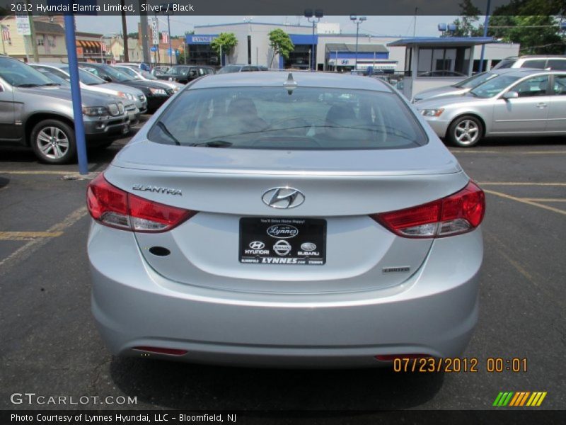 Silver / Black 2012 Hyundai Elantra Limited