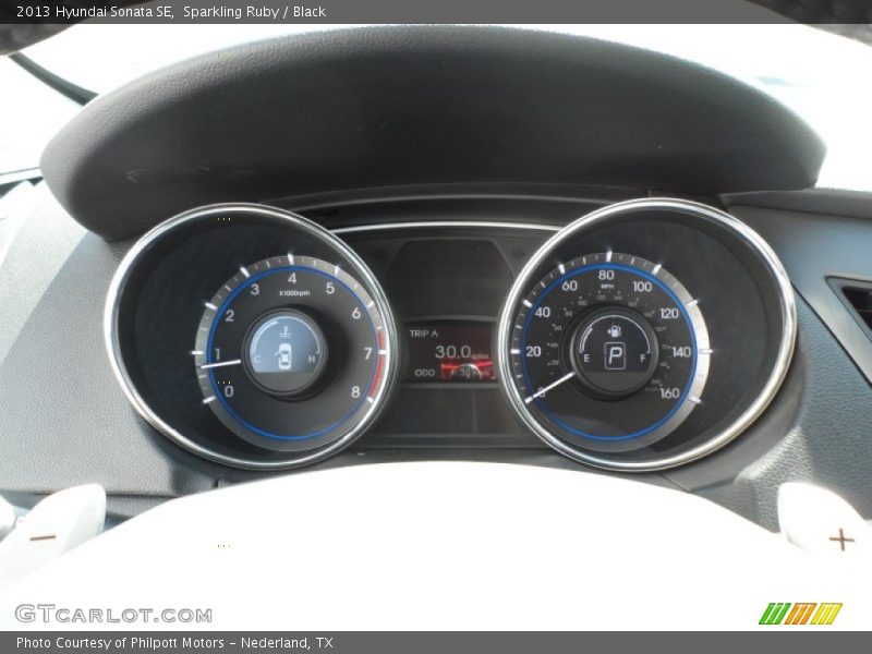 Sparkling Ruby / Black 2013 Hyundai Sonata SE