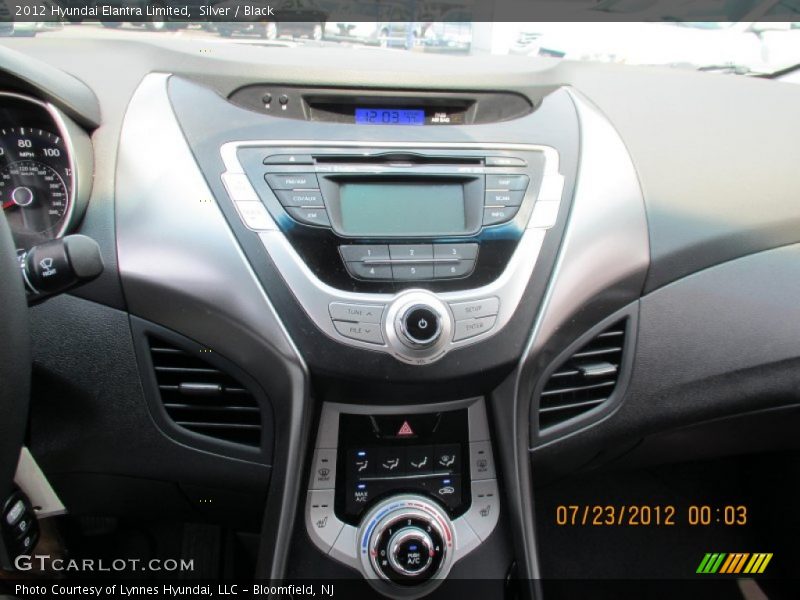 Silver / Black 2012 Hyundai Elantra Limited