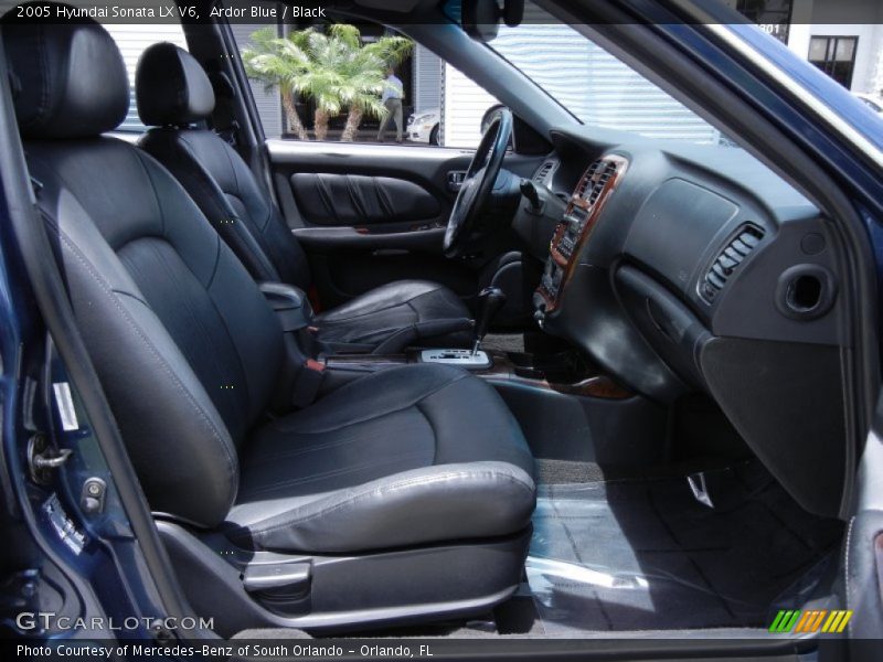 Ardor Blue / Black 2005 Hyundai Sonata LX V6