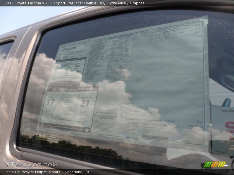 Pyrite Mica / Graphite 2012 Toyota Tacoma V6 TRD Sport Prerunner Double Cab