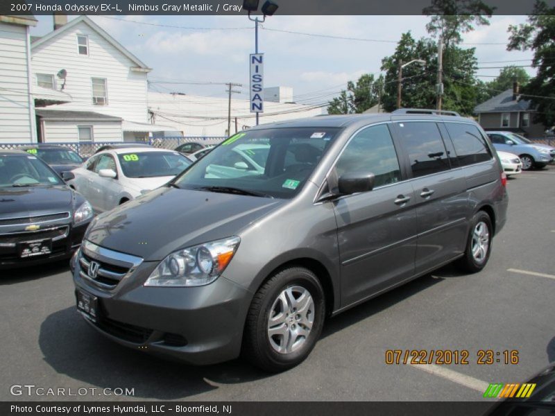 Nimbus Gray Metallic / Gray 2007 Honda Odyssey EX-L