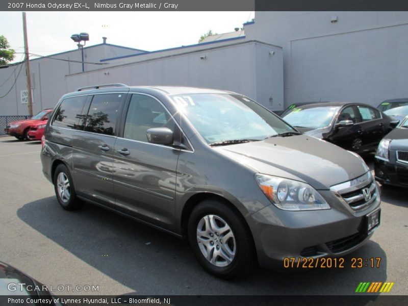 Nimbus Gray Metallic / Gray 2007 Honda Odyssey EX-L
