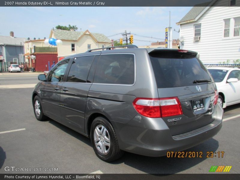 Nimbus Gray Metallic / Gray 2007 Honda Odyssey EX-L
