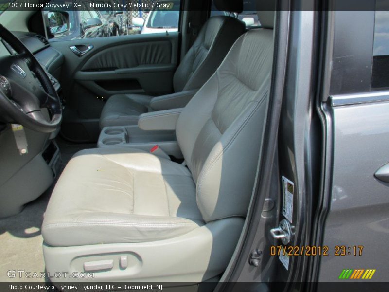 Nimbus Gray Metallic / Gray 2007 Honda Odyssey EX-L