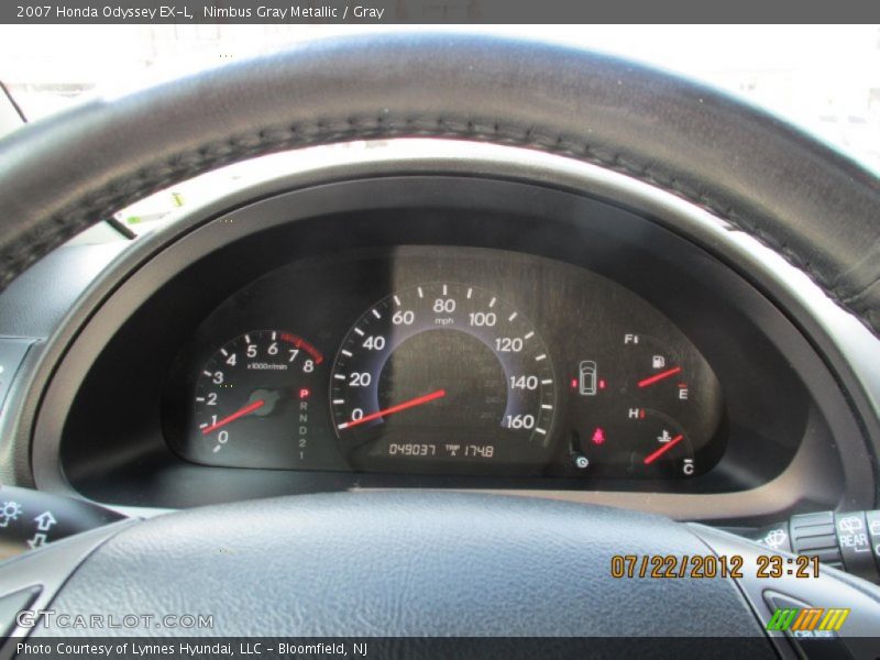 Nimbus Gray Metallic / Gray 2007 Honda Odyssey EX-L