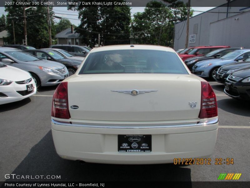 Stone White / Dark Khaki/Light Graystone 2007 Chrysler 300 C HEMI