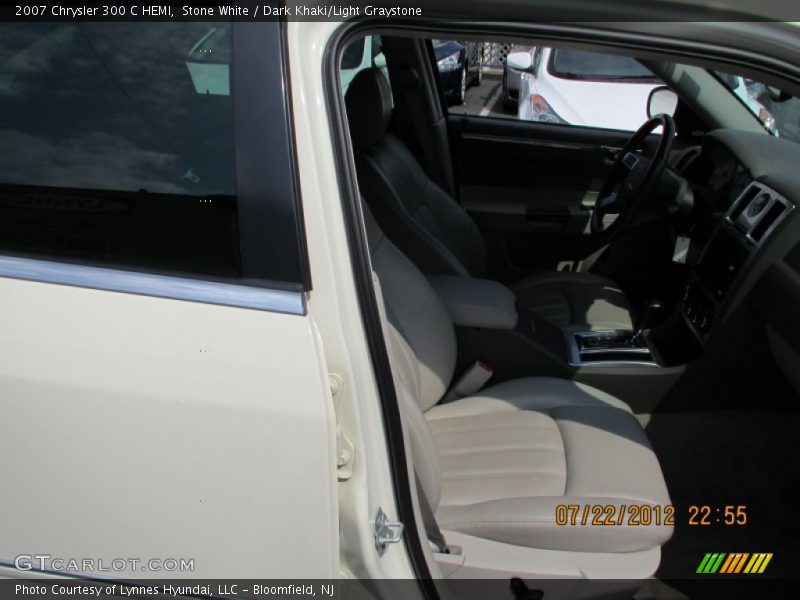 Stone White / Dark Khaki/Light Graystone 2007 Chrysler 300 C HEMI