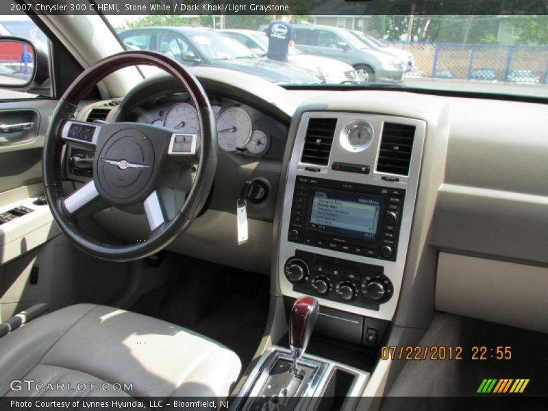 Stone White / Dark Khaki/Light Graystone 2007 Chrysler 300 C HEMI