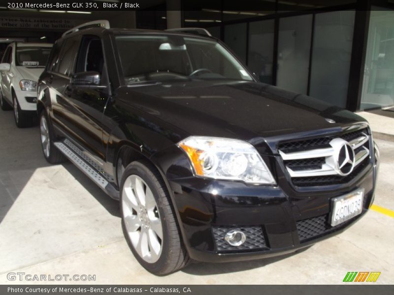 Black / Black 2010 Mercedes-Benz GLK 350