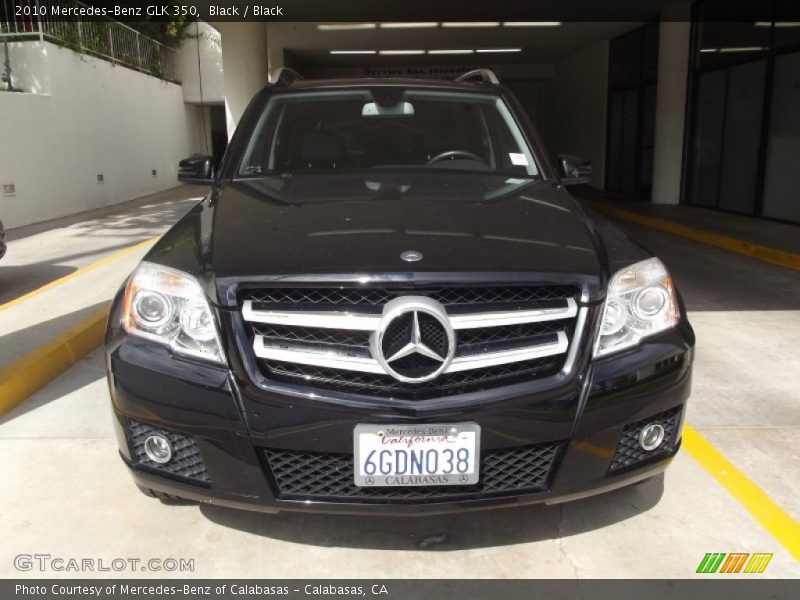 Black / Black 2010 Mercedes-Benz GLK 350
