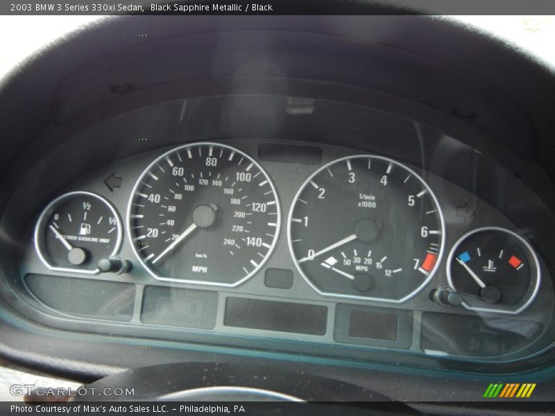 Black Sapphire Metallic / Black 2003 BMW 3 Series 330xi Sedan