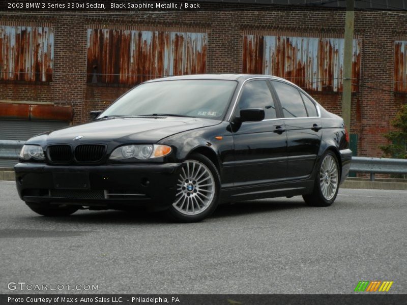 Black Sapphire Metallic / Black 2003 BMW 3 Series 330xi Sedan