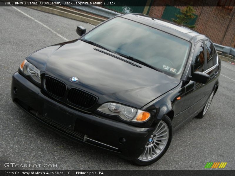 Black Sapphire Metallic / Black 2003 BMW 3 Series 330xi Sedan