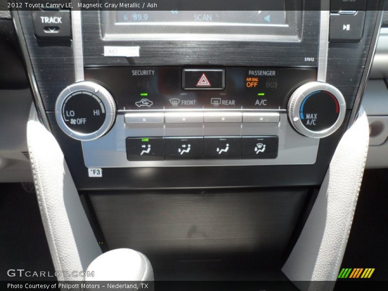 Magnetic Gray Metallic / Ash 2012 Toyota Camry LE