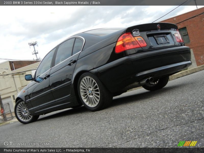 Black Sapphire Metallic / Black 2003 BMW 3 Series 330xi Sedan